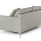 Divani Casa Janina - Modern Light Grey Leather Sofa