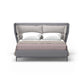 Modrest Jolene - Eastern King Dark & Light Grey Leatherette Bed