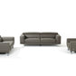 Divani Casa Brustle Modern Dark Grey Eco-Leather Sofa Set