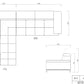 Divani Casa Citadel - Modern Orange Italian Leather Left Facing Sectional Sofa