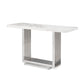 Modrest Kingsley Modern Marble & Stainless Steel Console Table