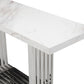 Modrest Kingsley Modern Marble & Stainless Steel Console Table
