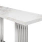 Modrest Kingsley Modern Marble & Stainless Steel Console Table