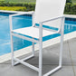 Renava Kayak - Modern White Outdoor Counter Stool