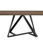 Modrest Keanna - Modern Industrial Walnut & Black Dining Table