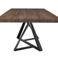 Modrest Keanna - Modern Industrial Walnut & Black Dining Table
