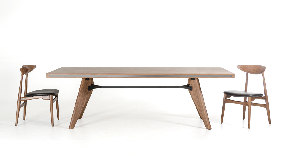 Modrest Kennedy Modern Walnut Dining Table