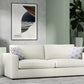 Divani Casa Poppy - Modern White Fabric Sofa