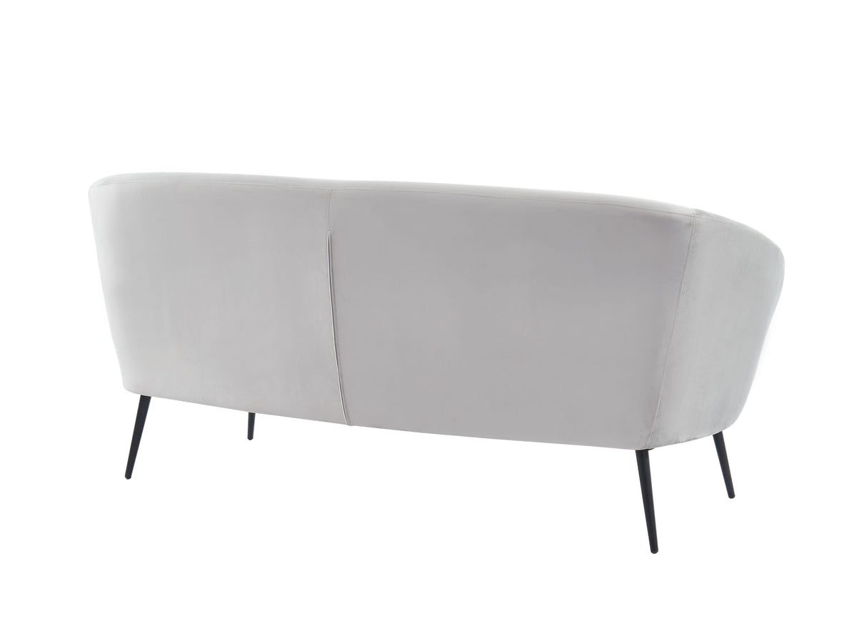 Divani Casa Koeing - Modern Light Grey Fabric Sofa