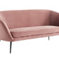 Divani Casa Koeing - Modern Coral Fabric Sofa