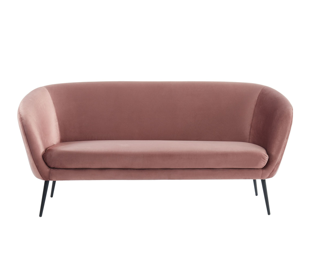 Divani Casa Koeing - Modern Coral Fabric Sofa