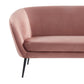Divani Casa Koeing - Modern Coral Fabric Sofa
