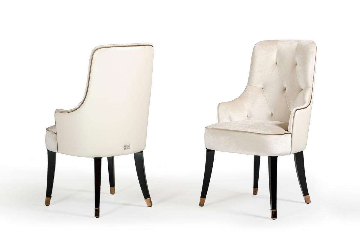 A&X Larissa Modern Cream Dining Chair