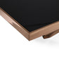 Modrest Legend - Modern Black Glass & Rosegold Dining Table