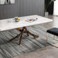 Modrest Legend - Modern White Marble & Rosegold Dining Table