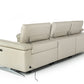 Divani Casa Maine - Modern Light Grey Eco-Leather Left Facing Sectional Sofa with Recliner