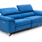 Divani Casa Maine - Modern Royal Blue Fabric Sofa w/ Electric Recliners