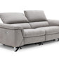 Divani Casa Maine - Modern Light Grey Fabric Sofa w/ Electric Recliners