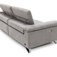 Divani Casa Maine - Modern Light Grey Fabric Sofa w/ Electric Recliners
