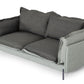 Divani Casa Mars - Modern Grey & Dark Grey Fabric Sofa