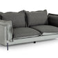Divani Casa Mars - Modern Grey & Dark Grey Fabric Sofa