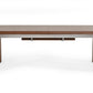 Modrest Maxi - Modern Walnut & Stainless Steel Dining Table