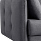 Divani Casa Lennox - Modern Grey Fabric Right Facing Sectional Sofa Bed
