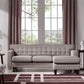 Divani Casa Tawny Modern Fabric Sofa & Ottoman Set