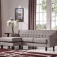 Divani Casa Tawny Modern Fabric Sofa & Ottoman Set