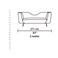 Divani Casa Loretta Modern Green Velvet Sofa