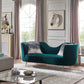 Divani Casa Loretta Modern Green Velvet Sofa