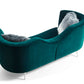 Divani Casa Loretta Modern Green Velvet Sofa