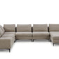 Divani Casa Cascade - Modern Beige Fabric U Shaped Sectional Sofa