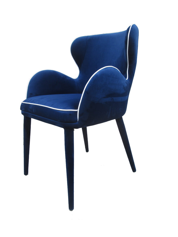 Modrest Tigard Modern Blue Fabric Dining Chair