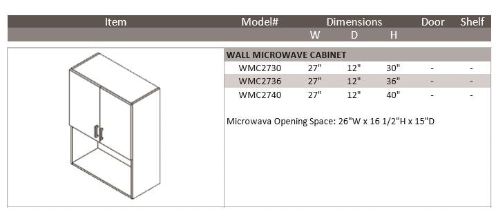 Wall Microwave Cabinet