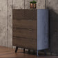 Modrest Daisy Mid-Century Dark Acacia Chest