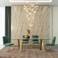 Modrest Dandy - Modern Golden & Glass Dining Table