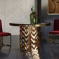 Modrest Kowal - Glam Black Marble Dining Table