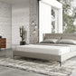 Modrest Paula - Mid-Century Grey Upholstered Bed