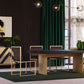 Modrest Perret - Glam Black Ash & Brushed Brass Modern Buffet