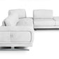 Coronelli Collezioni Mood - Italian White Leather Right Facing Sectional Sofa