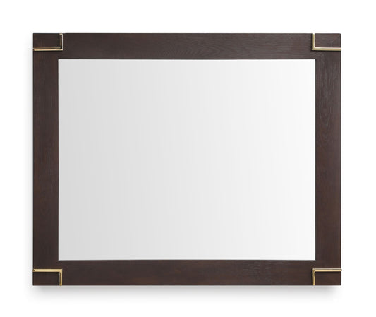Modrest Moontide - Modern Smoked Ash & Gold Mirror