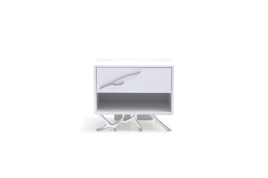 Modrest Legend Modern White Nightstand