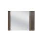 Modrest Novak Modern Dark Oak & Antique Brass Mirror