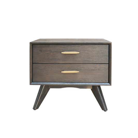 Modrest Novak Modern Dark Oak Nightstand