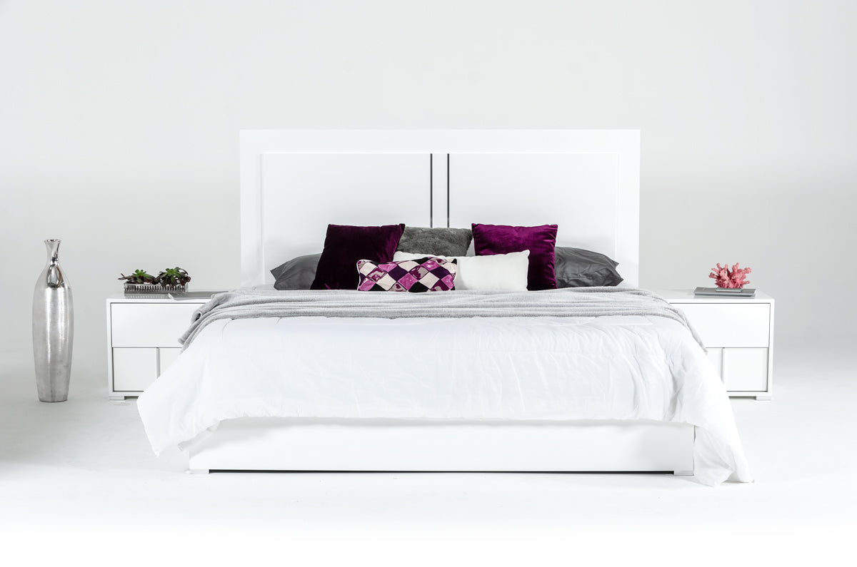 Modrest Nicla Italian Modern White Bedroom Set