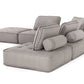 Divani Casa Nolden - Modern Grey Fabric Modular Sectional Sofa