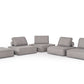 Divani Casa Nolden - Modern Grey Fabric Modular Sectional Sofa