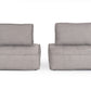 Divani Casa Nolden - Modern Grey Fabric Modular Sectional Sofa