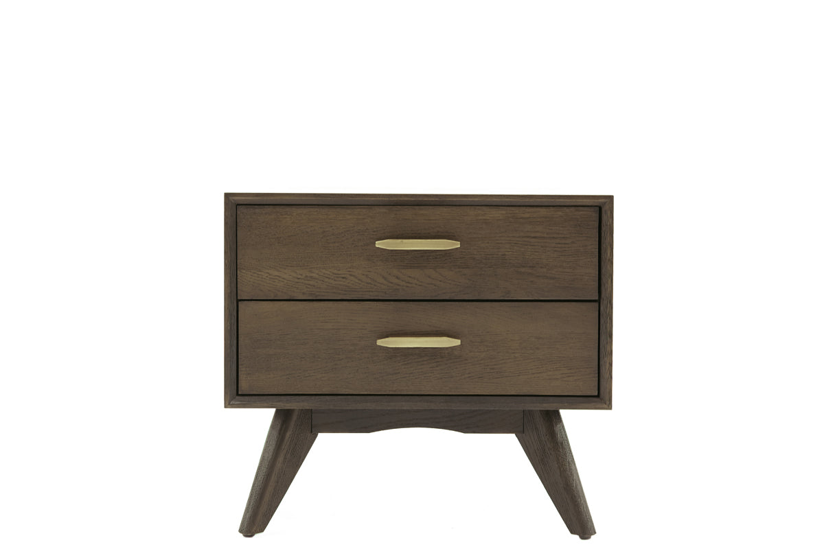 Modrest Novak Modern Dark Oak Nightstand